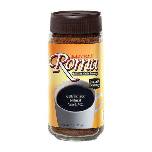 Kaffree Roma Instant Roasted Grain Beverage (Pack of 6 - 7 Oz.)