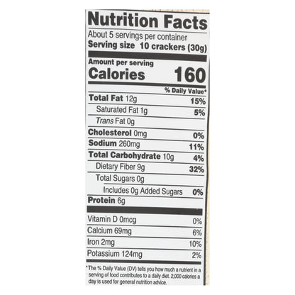 Doctor In The Kitchen Organic Flax Seed Crackers - Sea Salt (Pack of 6 - 5 Oz.)