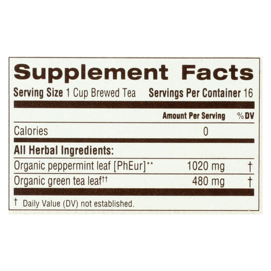 Traditional Medicinals Peppermint Green Tea, 0.85 Oz (Pack of 6)
