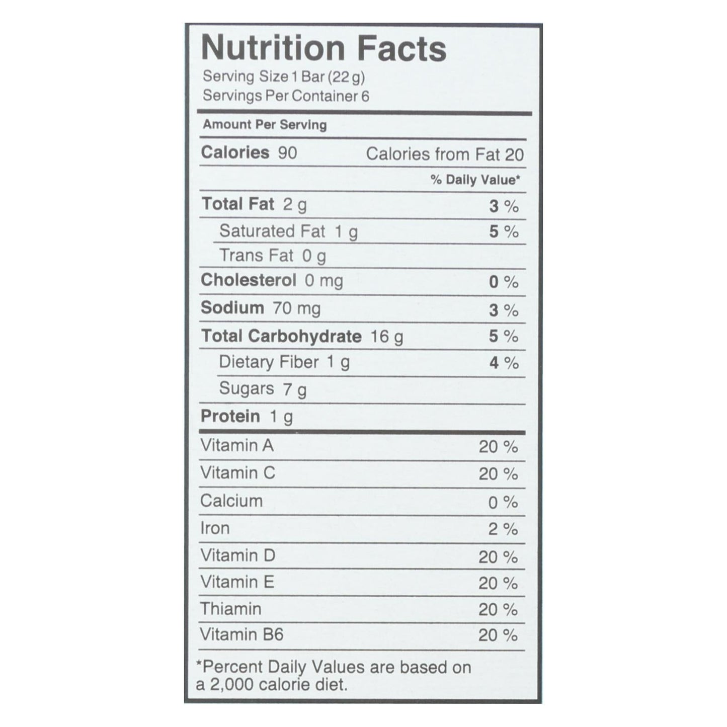 Made Good Crispy Squares Vanilla 4.68 Oz., Pack of 6