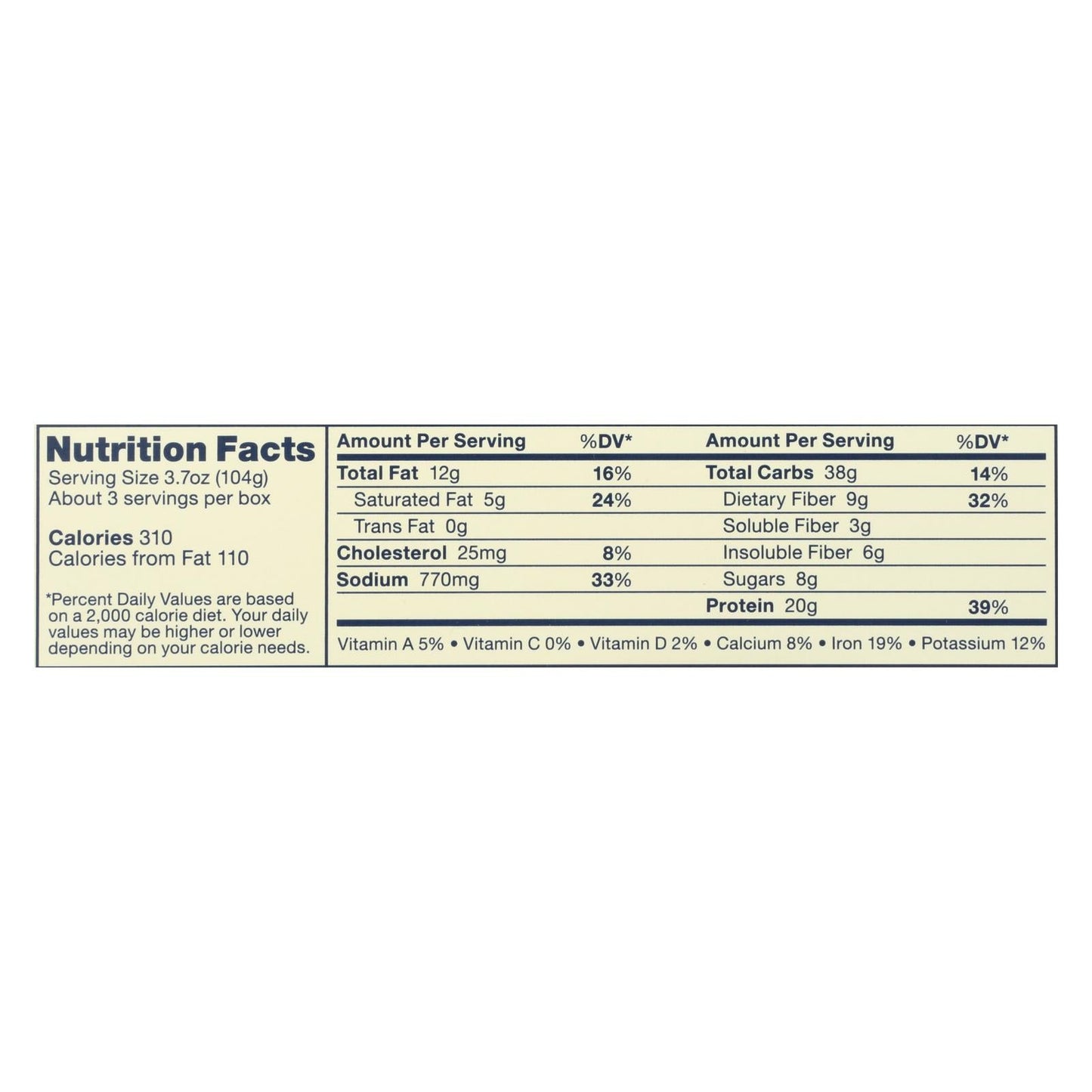 Banza Chickpea Mac and Cheese, Cheddar, 11 Oz. (Pack of 6)
