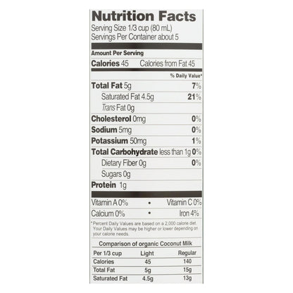 Native Forest Whole Organic Light Coconut Milk (Pack of 12)