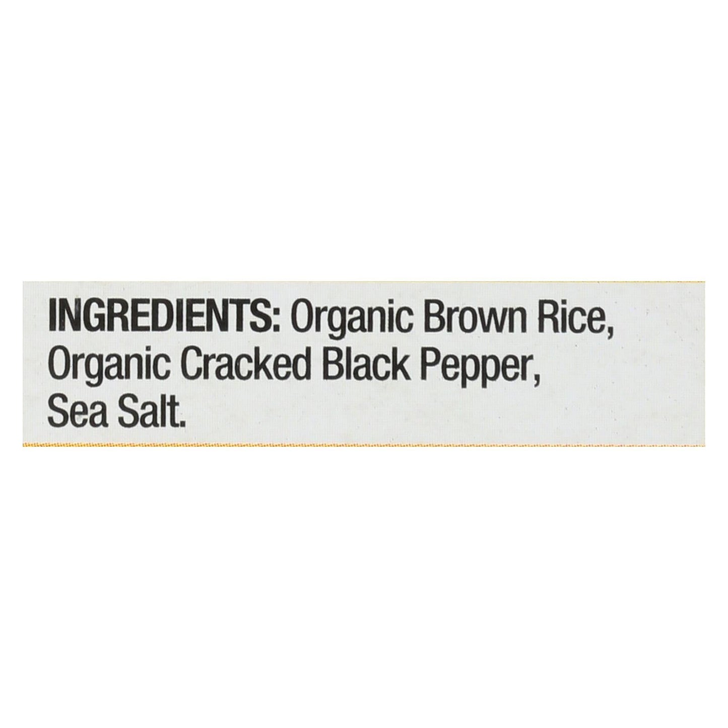 Lundberg Family Farms Black Pepper Organic Thin Rice Cakes, 6 Oz (Pack of 6)