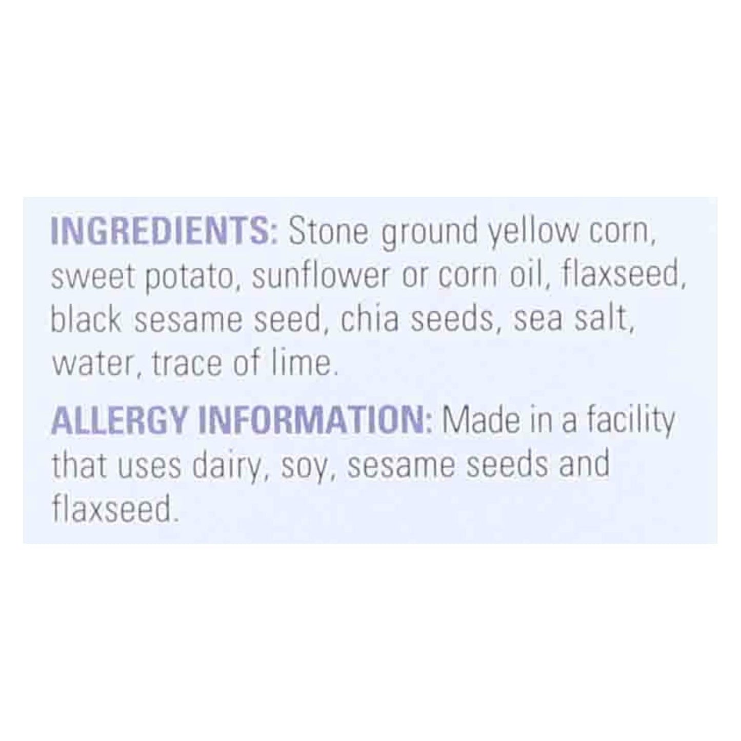 R. W. Garcia 3 Seed Sweet Potato Crackers, 6.5 Oz. - Pack of 6