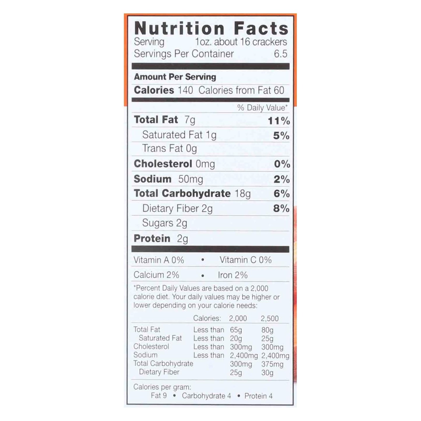 R. W. Garcia 3 Seed Sweet Potato Crackers, 6.5 Oz. - Pack of 6