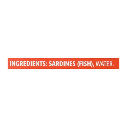 Season Skinless and Boneless Sardines in Water 4.25 oz, No Salt Added (Pack of 12)