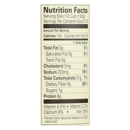 Amy's Organic Reduced Sodium Black Bean Refried Beans, 12 Pack - 15.4 Oz. Each