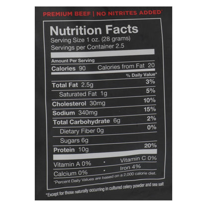 Chef's Cut Original Recipe Real Steak Jerky, Spicy - 8 - 2.5 Oz. Bags