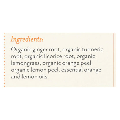 Rishi Turmeric Ginger Herbal Tea, 6-Pack