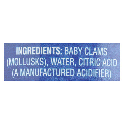 Crown Prince Boiled Baby Clams, 10 Oz., Pack of 12