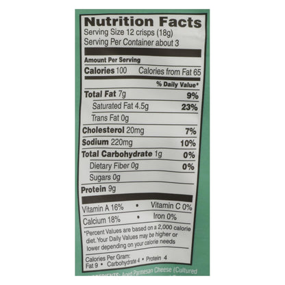 Parm Crisps - Creamy Onion Flavored Cheese Crisps (Pack of 12) - 1.75 Oz