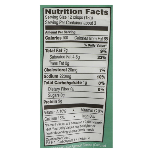 Parm Crisps - Creamy Onion Flavored Cheese Crisps (Pack of 12) - 1.75 Oz