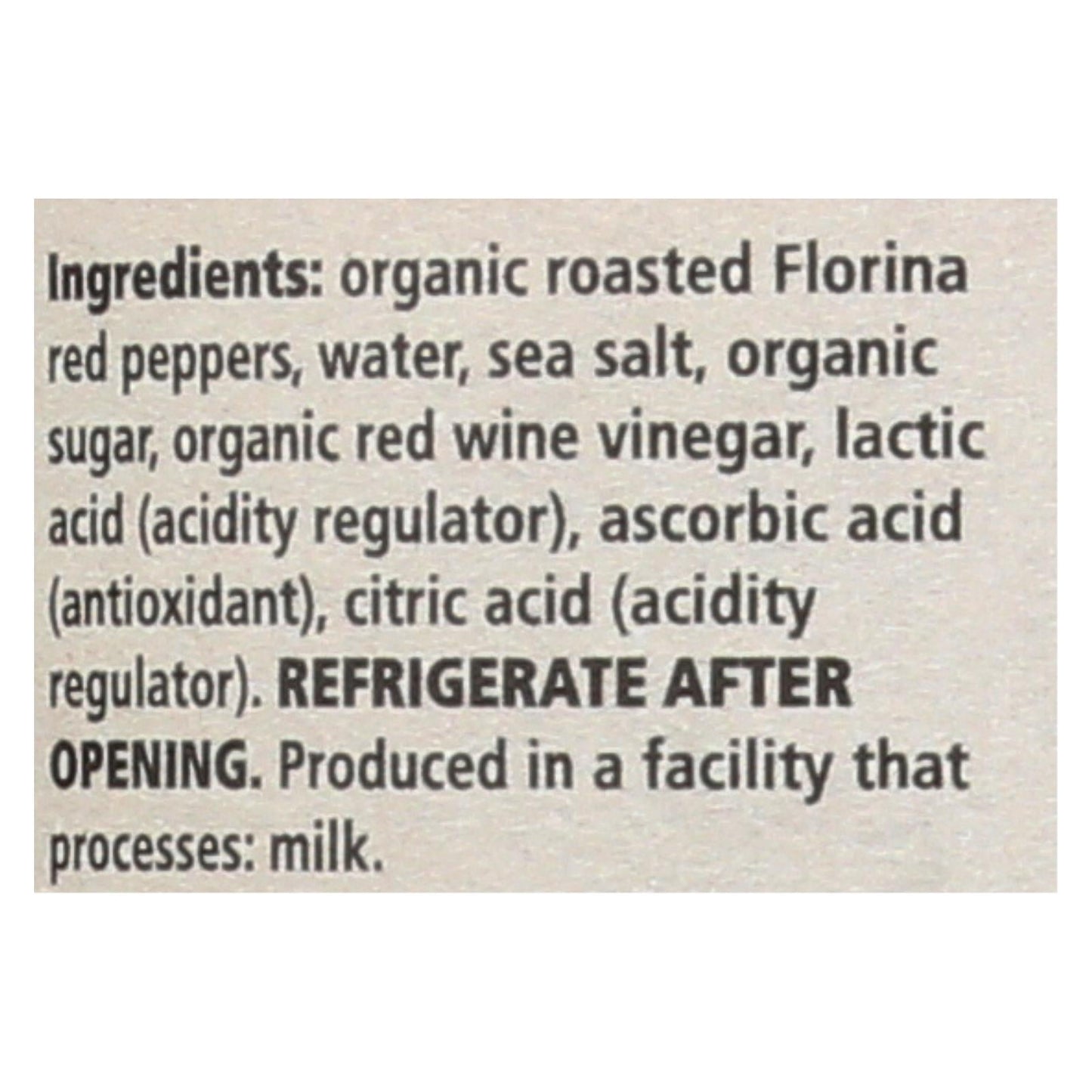 Divina Organic Fire-Roasted Sweet Peppers, 16.2 oz, Pack of 6