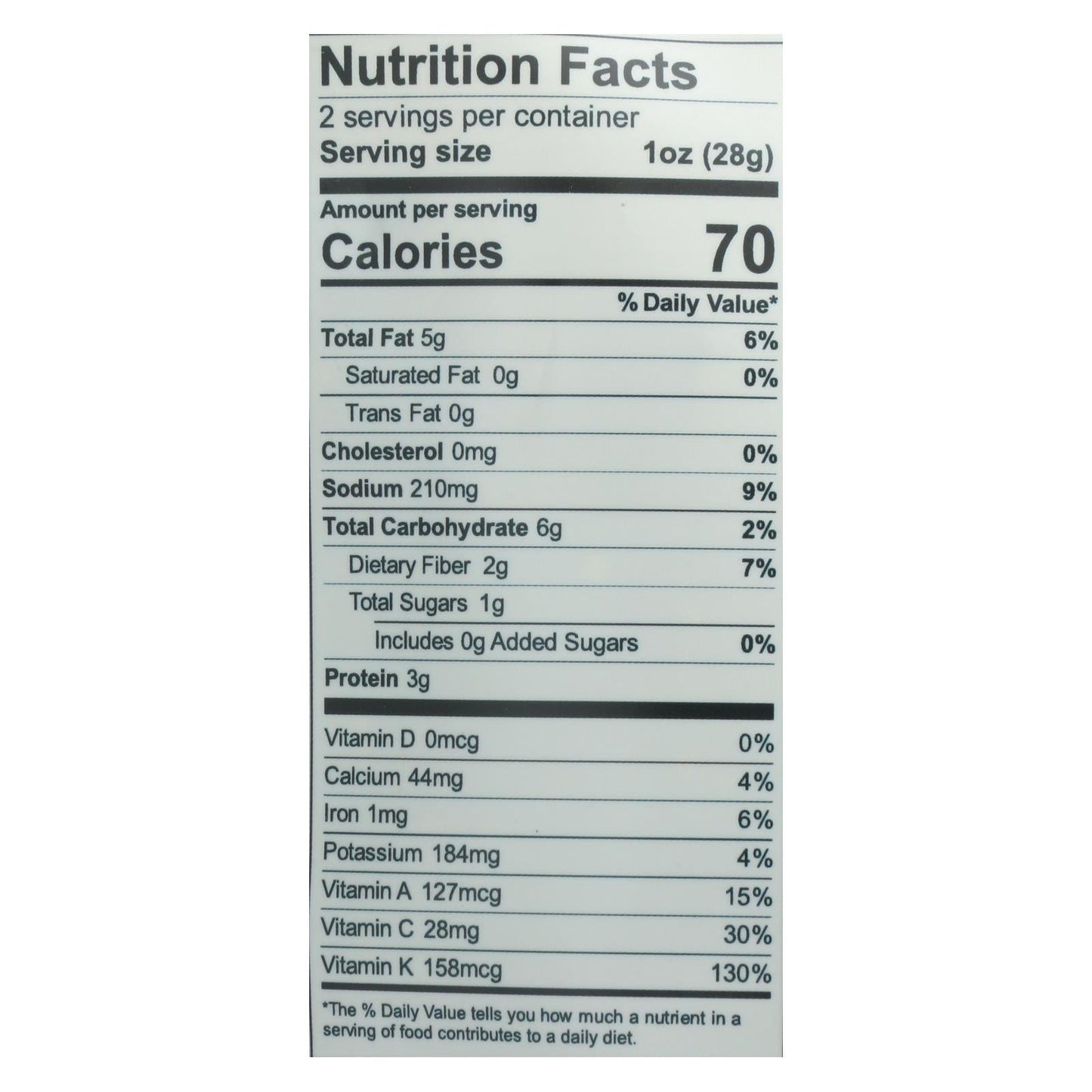 Brad's Crunchy Plant-Based Kale Original, 2 Oz. (Pack of 12)