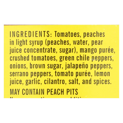 Desert Pepper Trading Medium Hot Peach Mango Salsa, Case of 6, 16 Oz. Each