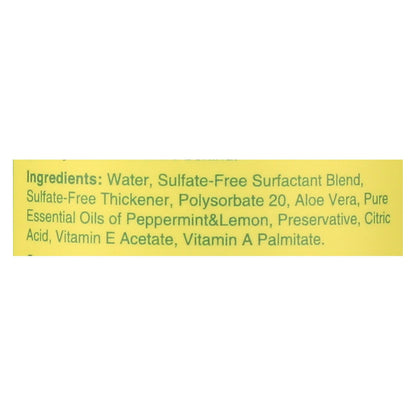 Rebel Green Hand Soap (Pack of 4) - Refreshing Peppermint and Lemon Scent - 16.9 Fl Oz.