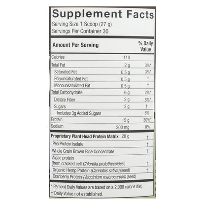 Genceutic Naturals Chocolate Plant-Based Protein (1.7 Lbs)