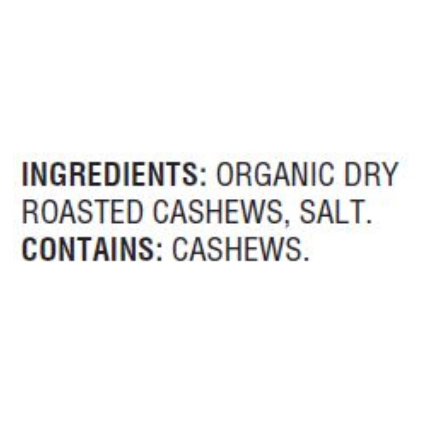 Woodstock Organic Whole Cashews, Dry Roasted & Salted, 7 oz