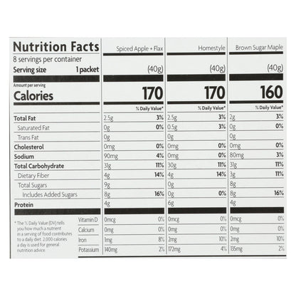 Nature's Path Organic Instant Hot Oatmeal Variety Pack (Pack of 6 - 11.3 Oz. Each)