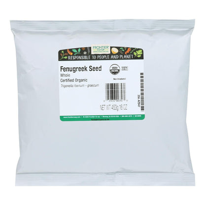 Frontier Herb Organic Whole Fenugreek Seed (1 lb. Bag)