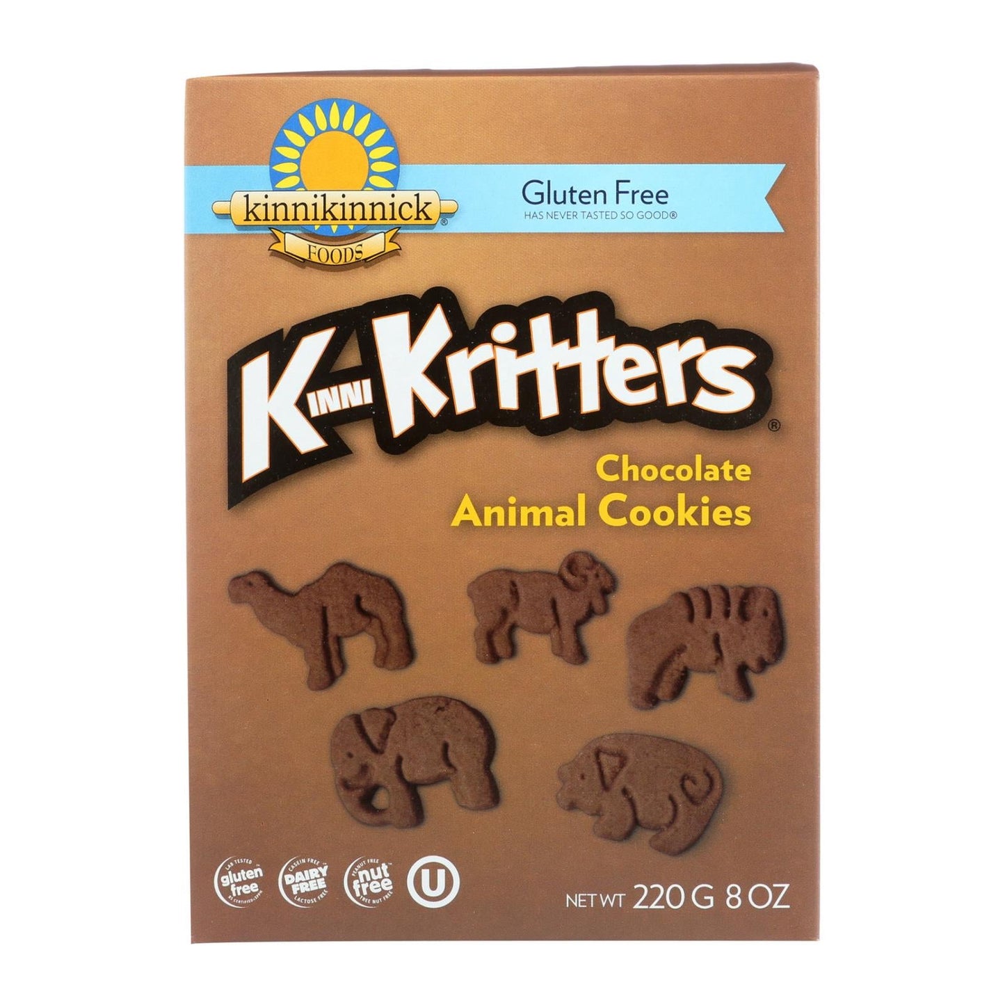 Kinnikinnick Mini Cocoa Animal Cookies (Pack of 6 - 8 Oz.)