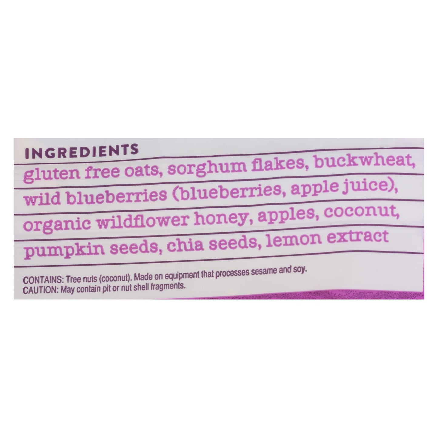Blue Chia Buckwheat Muesli by Seven Sundays - Pack of 6, 12 Oz.