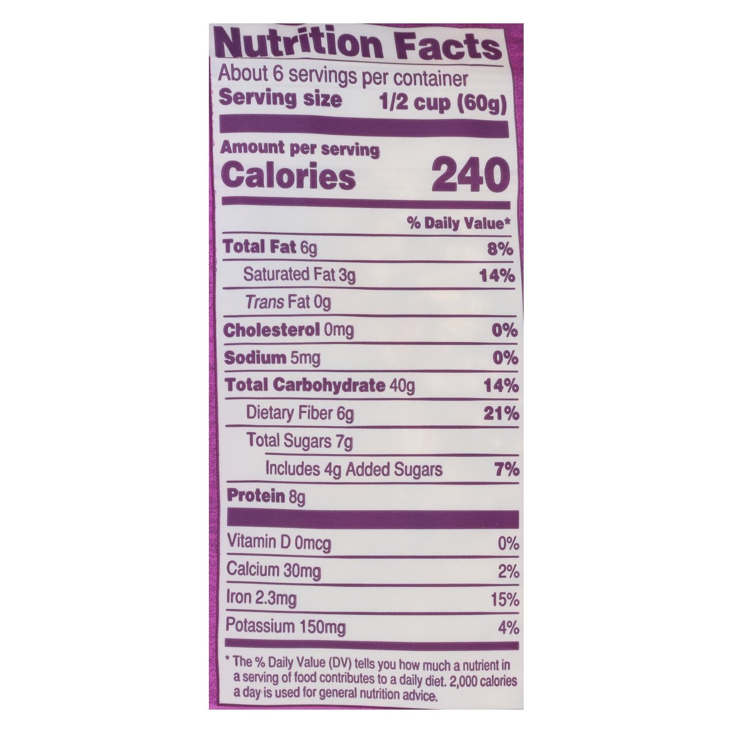 Blue Chia Buckwheat Muesli by Seven Sundays - Pack of 6, 12 Oz.