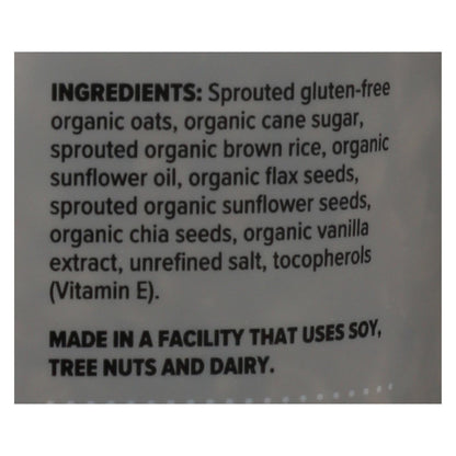 One Degree Organic Foods Sprouted Oat Granola, Vanilla Chia, 11 Oz (Pack of 6)