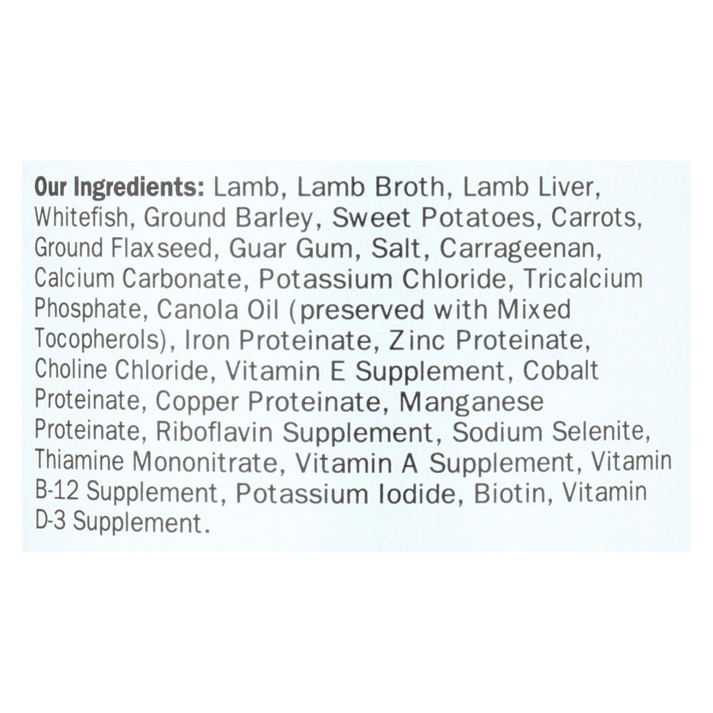 Wellness Pet Products Dog Food - Lamb and Sweet Potato Recipe (Pack of 12) - 12.5 Oz.