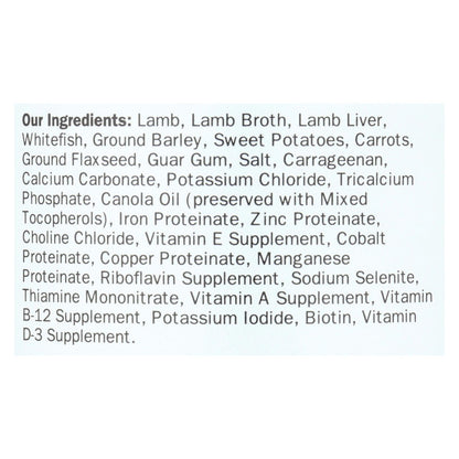 Wellness Pet Products Dog Food - Lamb and Sweet Potato Recipe (Pack of 12) - 12.5 Oz.