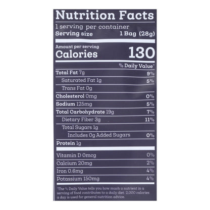 Siete Almond Flour Tortilla Chips Nacho (Pack of 24 - 1 Oz. Bags)