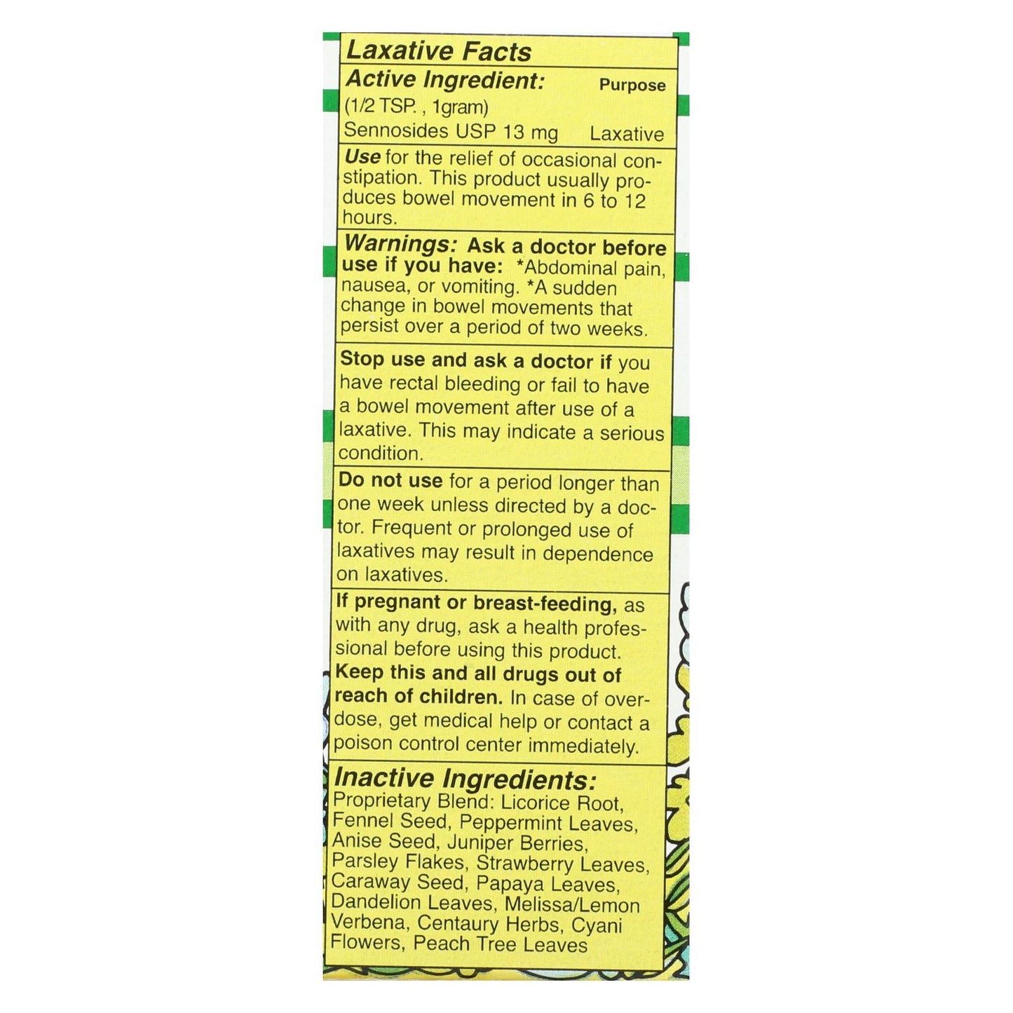 Swiss Kriss Herbal Laxative Flakes, Natural Senna Leaf Formula for Gentle Overnight Relief, 1.5 Oz