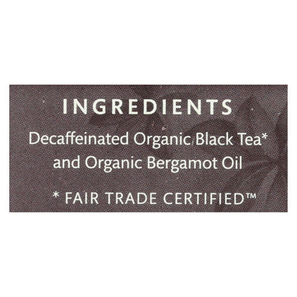 Choice Organic Teas Decaffeinated Earl Grey Tea (Pack of 6 - 16 Bags)