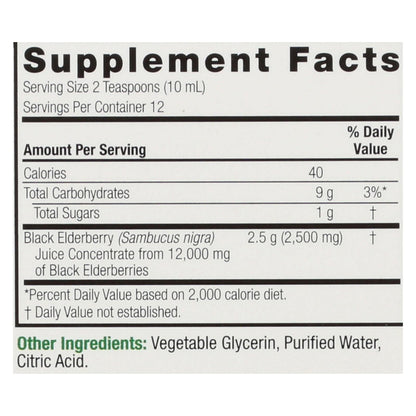 Nature's Answer Black Elderberry Extract for Immune Support (4 Fl Oz)