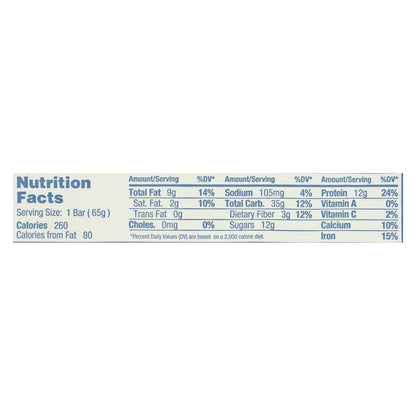 Gomacro Oatmeal Chocolate Chip MacroBar, Case of 12 x 2.3 oz