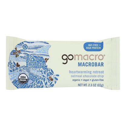 Gomacro Oatmeal Chocolate Chip MacroBar, Case of 12 x 2.3 oz