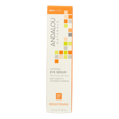 Andalou Naturals Brightening Luminous Eye Serum (0.6 Fl Oz)