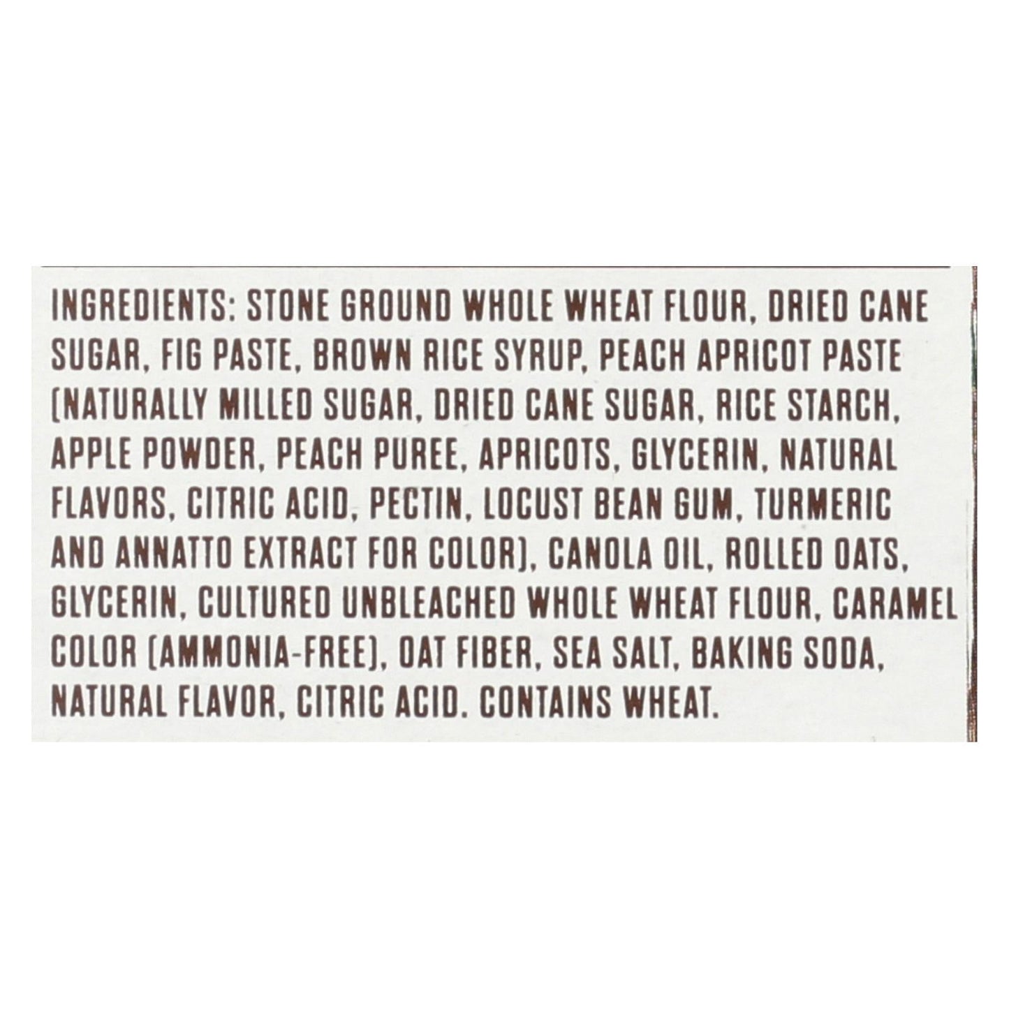 Nature's Bakery Stone-Ground Whole Wheat Fig Bar - Peach Apricot Delight (Pack of 6 - 2 Oz.)