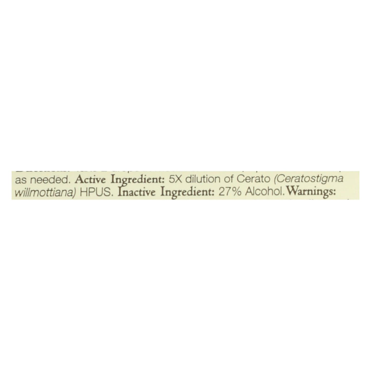 Bach Flower Remedies  Cerato Essence- 0.7 Fl Oz