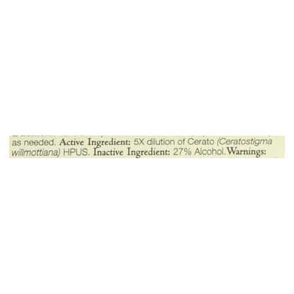 Bach Flower Remedies  Cerato Essence- 0.7 Fl Oz