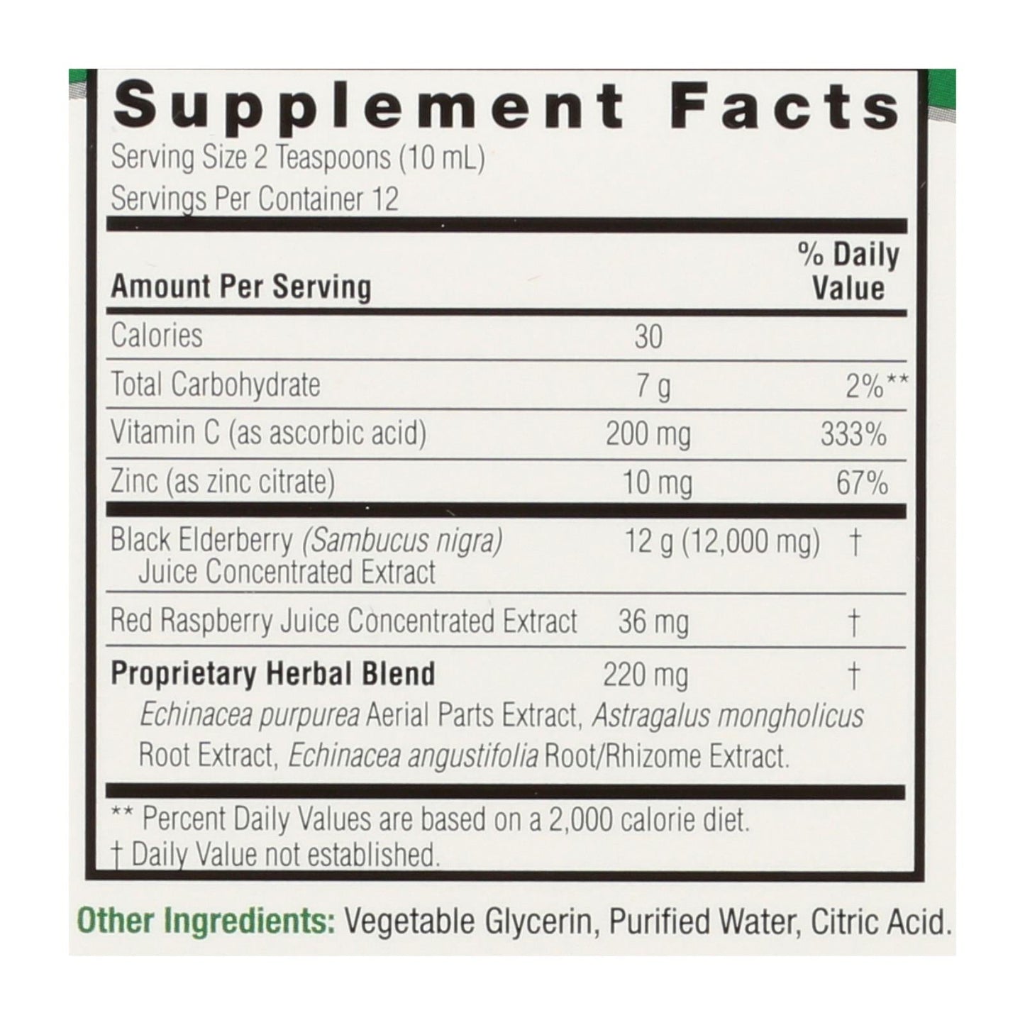 Nature's Answer Sambucus Extract for Immune Support, 4 Fl Oz