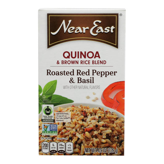 Near East 4.9 Oz. Roasted Red Pepper and Basil Quinoa Blend (Pack of 12)