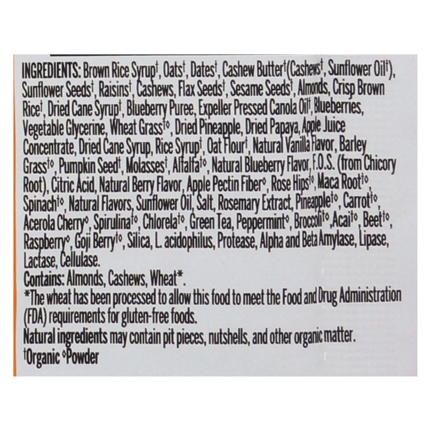 Organic Superberry Probar Bar (Pack of 12 - 3 Oz.)
