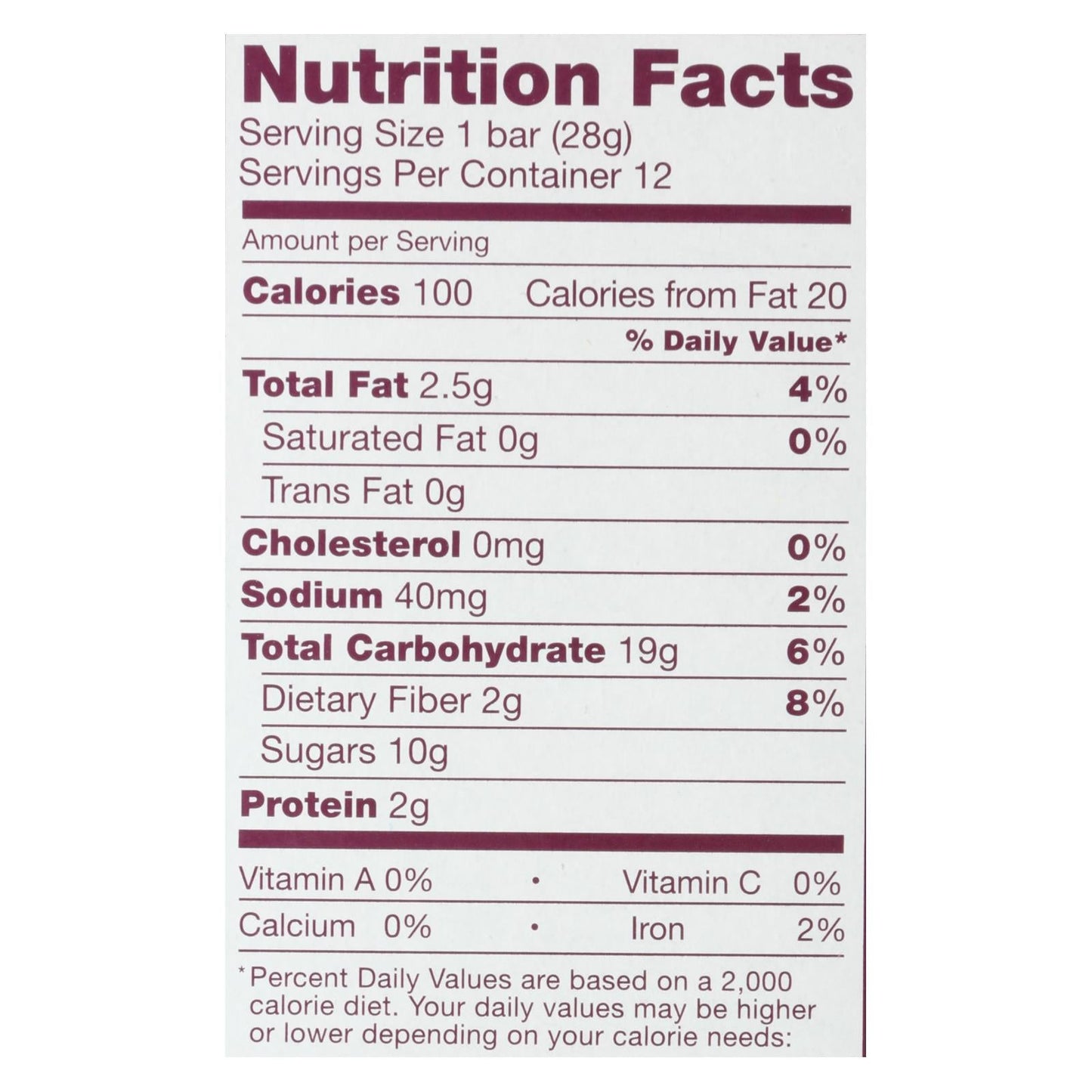 Nature's Bakery Stone-Ground Whole Wheat Fig Bars, Original, Pack of 6, 2 Oz. Bars