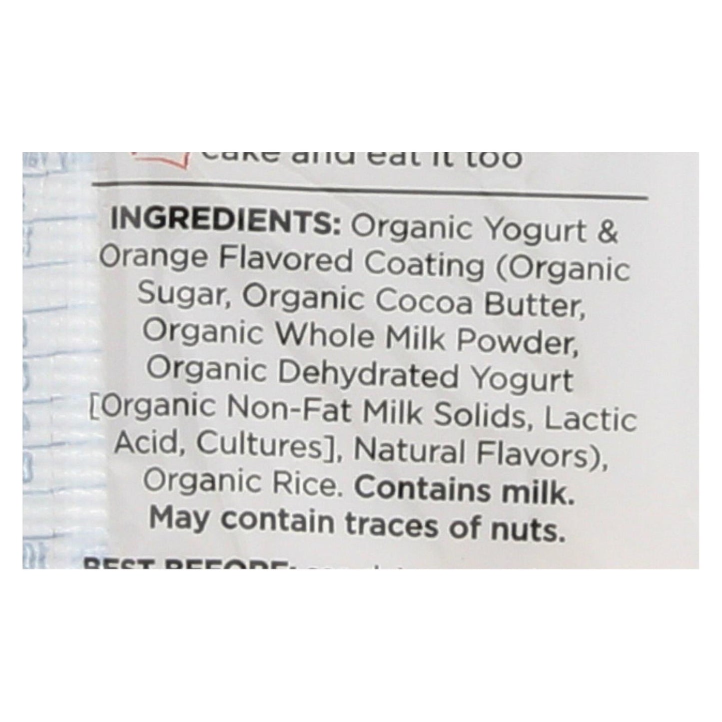 Element Organic Vanilla Orange Dipped Rice Cakes, Case of 6 (3.5 oz Each)