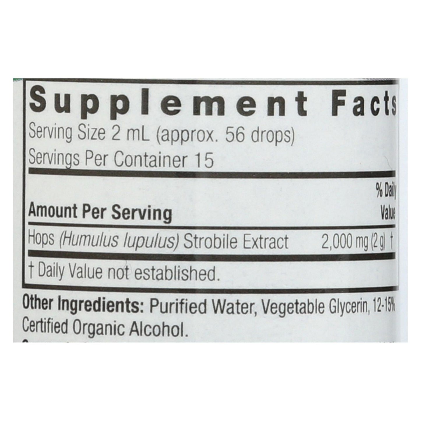 Nature's Answer Hops Strobile Liquid Extract, 1 Fl Oz
