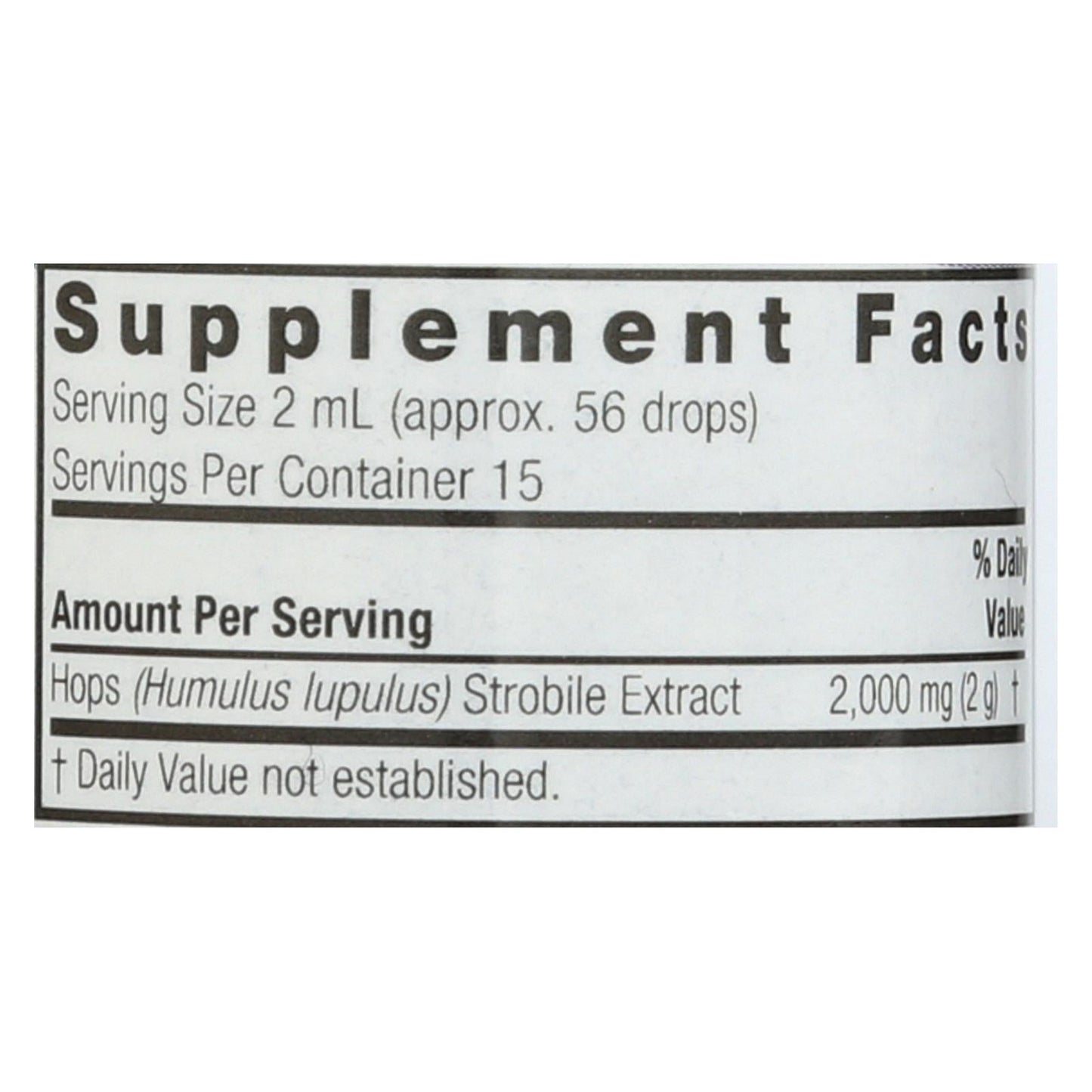 Nature's Answer Hops Strobile Liquid Extract, 1 Fl Oz