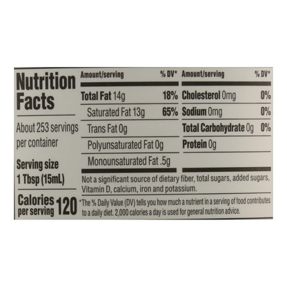 Nutiva Organic Extra Virgin Coconut Oil, 1 Gallon