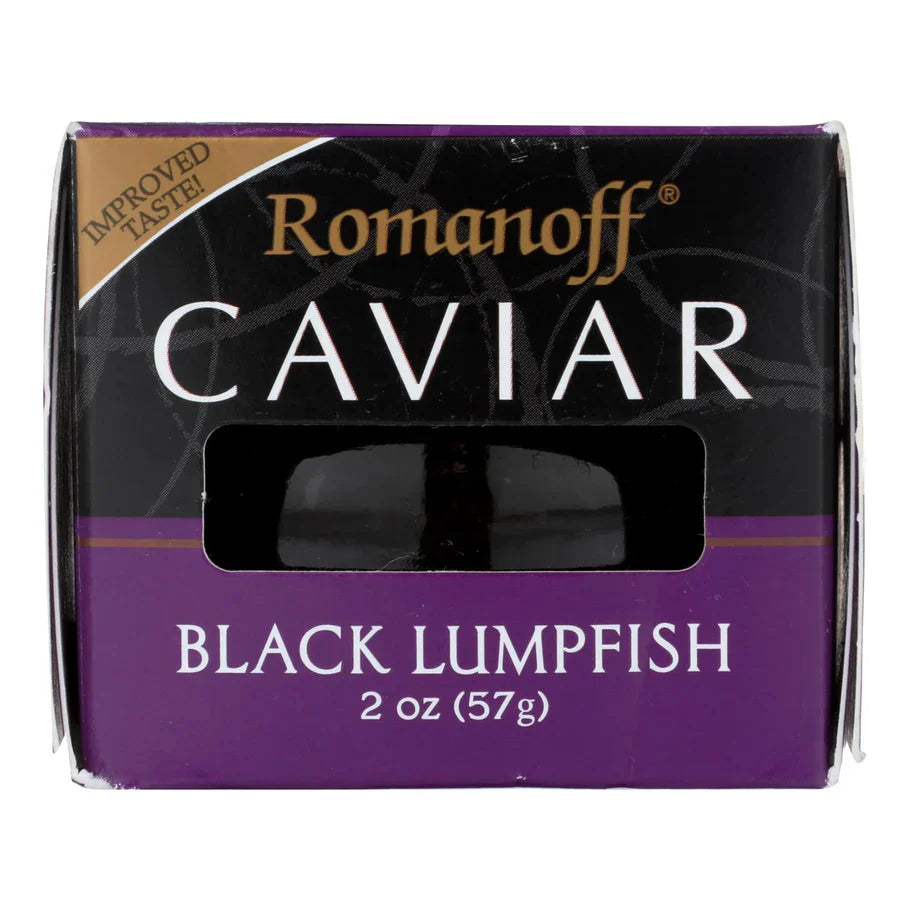 Romanoff Caviar: Black Lumpfish, 12 x 2 oz.