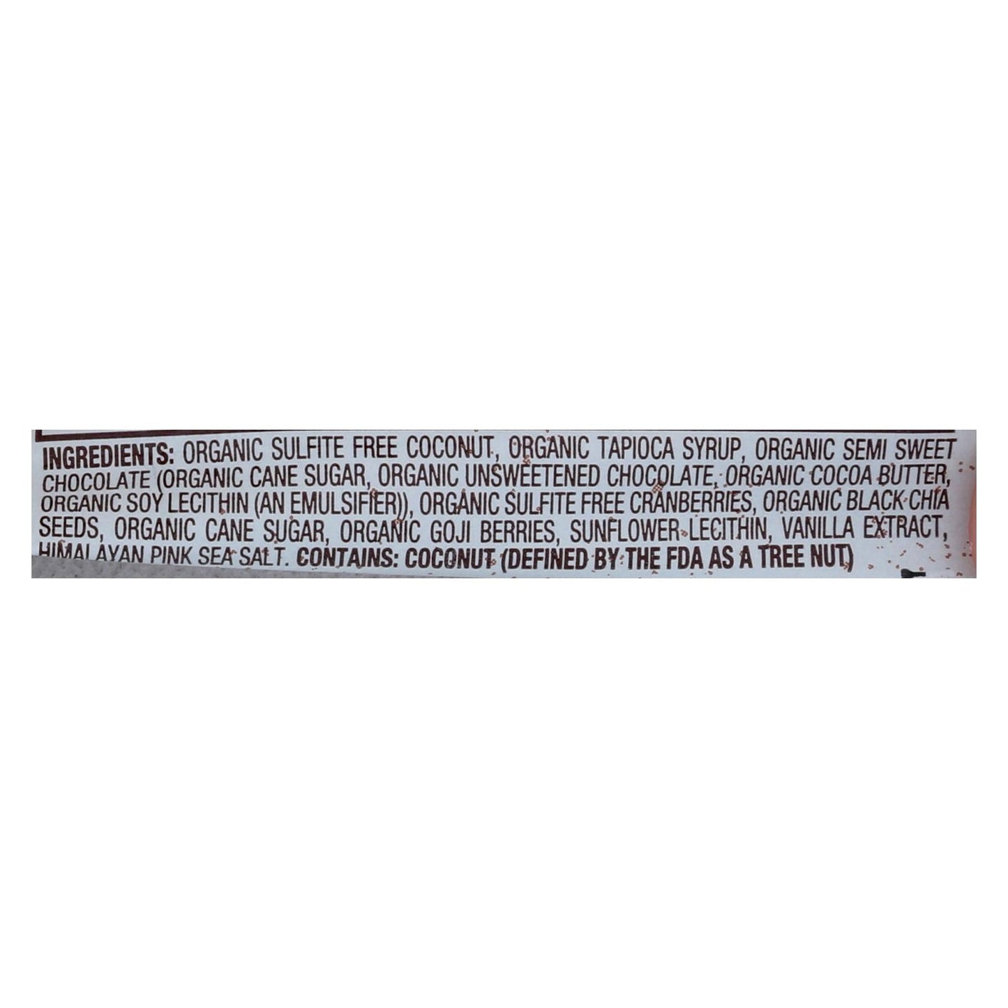 Jennie's Organic Goji Moji Raw Coconut Bar (Pack of 12 - 1.5 Oz.)